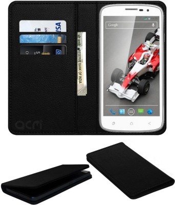 ACM Flip Cover for Xolo Q1000 Opus(Black, Cases with Holder, Pack of: 1)