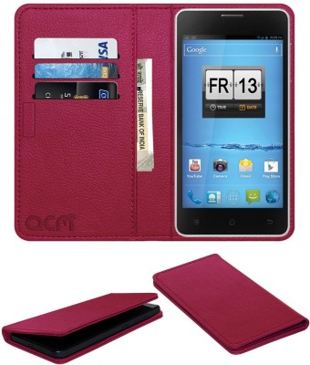 ACM Flip Cover for Spice Mi-500 Stellar Horizon(Pink, Cases with Holder, Pack of: 1)