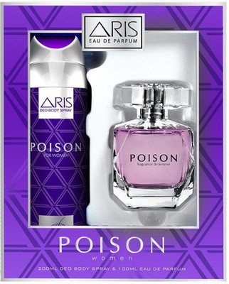 Aris POISON WOMEN EAU DE PARFUM 100ML + POISON WOMEN DEODORANT BODY SPRAY 200ML(Set of 1)