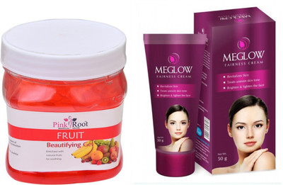 

Pink Root FRUIT GEL 500ML WITH MEGLOW WOMEN FAIRNESS CREAM(Set of 2)