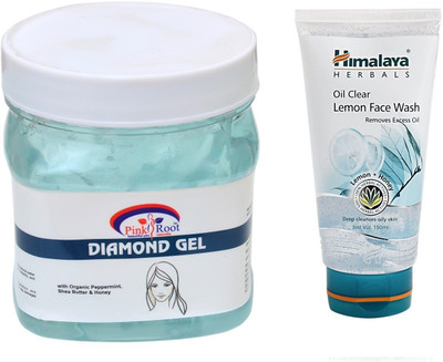 

Pink Root DIAMOND GEL 500ML WITH LEMON FACE WASH(Set of 2)