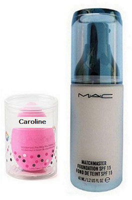 

caroline Sponge Puff, Mac Matchmaster Liquid Foundation(Set of 2)