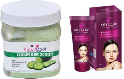 

Pink Root CUCUMBER SCRUB 500ML WITH MEGLOW WOMEN FAIRNESS CREAM(Set of 2)