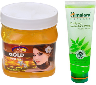 

Pink Root GOLD GEL 500ML WITH NEEM FACE WASH(Set of 2)