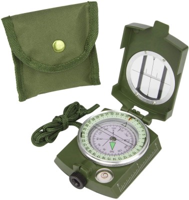 CASON Waterproof Metal Lensatic Prismatic Army Navigator For Directions Military Compass(Green)