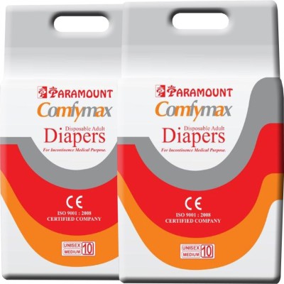 

PARAMOUNT COMFYMAX Premium Quality Adult Diapers - M(20 Pieces)