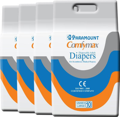 

PARAMOUNT COMFYMAX Premium Quality Adult Diapers - L(40 Pieces)