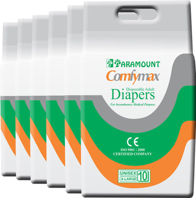 

PARAMOUNT COMFYMAX Premium Adult Diapers - XL(60 Pieces)