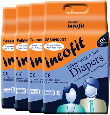 

PARAMOUNT incofit Premium Adult Diapers-Medium, Pack of 40 Adult Diapers - M(40 Pieces)