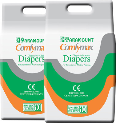 

PARAMOUNT COMFYMAX Premium Adult Diapers - XL(20 Pieces)