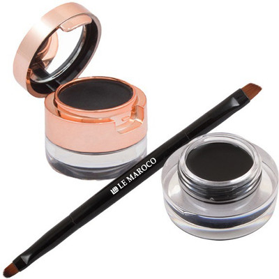 

LE MAROCO 24 HOUR LASTING SMUDGE PROOF BLACK EYEBROW AND GEL EYE LINER ( 3 GM + 4 GM) 7 g(BLACK)