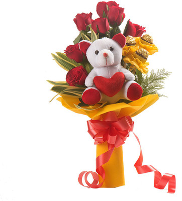 

Ferns N Petals Red Choco Bouquet Combo(200 g)