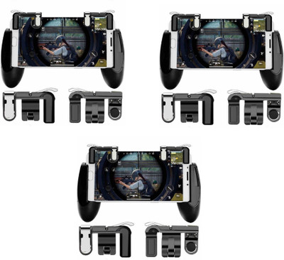 

ROQ Set of 3 2 Pubg Sensitive Shoot/aim Buttons L1 R1 Trigger With Portable Grip Handle Extended Mobile Game Controller Gamepad Gaming Accessory Kit(Black, For PS)