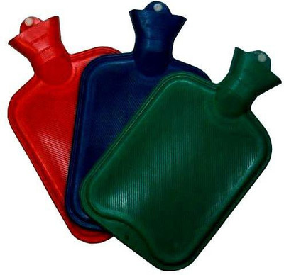 

CRETO Best Quality Rubber hot water bag (pack of 3) Non Electric for all kind of pain(joint pain, muscle pain) rubber hot water bag 1 L Hot Water Bag(Multicolor)