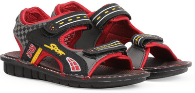 

Bubblegummers Boys Velcro Flats(Red