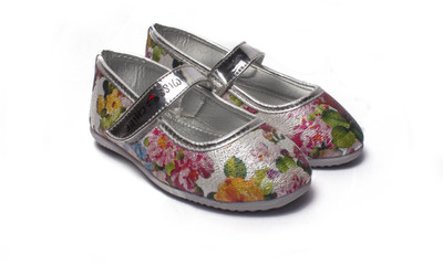 

Miss & Chief Girls Velcro Mary Janes(Silver