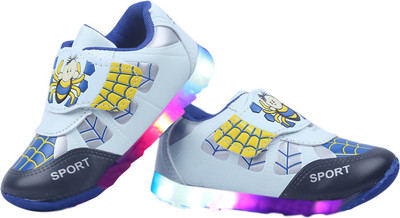 

LNG Lifestyle Boys & Girls Velcro Running Shoes(Blue