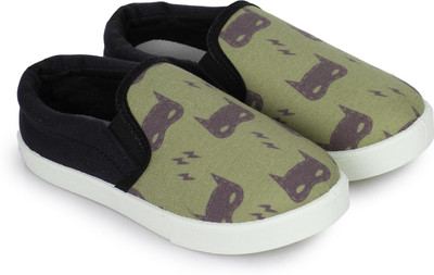 Miss & Chief Boys & Girls Slip on Sneakers(Brown