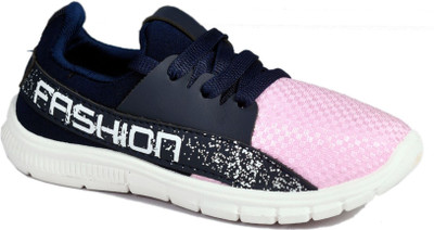

Leon Girls Slip on Running Shoes(Pink