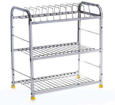 KUBER INDUSTRIES Stainless Steel Kitchen Trolley(DIY(Do-It-Yourself))