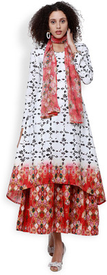 Vishudh Women Printed A-line Kurta(Multicolor)