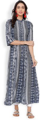 Vishudh Women Printed A-line Kurta(Multicolor)