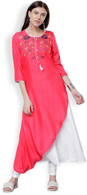 Vishudh Women Solid A-line Kurta(Multicolor)