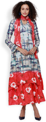 Vishudh Women Printed A-line Kurta(Multicolor)