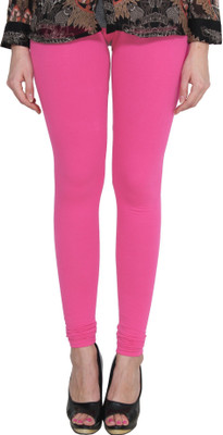 Lapza Churidar  Ethnic Wear Legging(Pink, Solid)