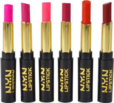 

NYN Moisturzing Matte & Shiny Rich Col Lipstick Pack Of 6(APPP-G, 3 g)