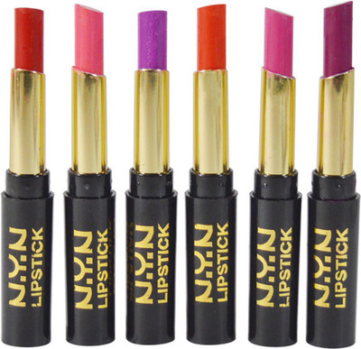 

NYN Moisturzing Matte & Shiny Rich Col Lipstick Pack Of 6(APPP-H, 3 g)