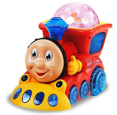 

Kids Choice Bump And Go Musical Engine Train With 4d Light And Sound Toy For Boys And Girls(Multicolor)