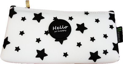 

FORE TREND Case Stationery Storage Pouch School Pouch Cosmetic /Pen Pencil Art EVA Pencil Box(Set of 1, White)