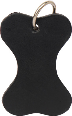 

SRI High Quality Leather Bone Shape Collar Tag Cum Collar Charm For Dog , Puppy & Cats-Small Plain Dog & Cat Collar Charm(Black, Bone)