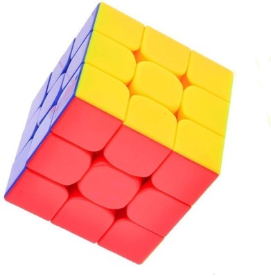 

Jambuwala Enterprise High Stability, Stickerless, Amazing Stress Reliever Easy Turning and Smooth Play Magic Speed Cube Puzzle Toy, 3x3x3 ( Multicolour Cube)(1 Pieces)