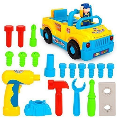 

Baybee Unbreakable Automobile Car Toy Set | Educational Construction Preschool Toy Automatically Rides with Sounds & Lights