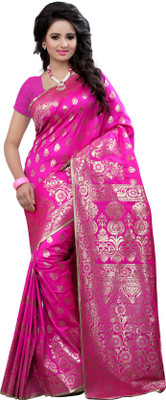 

Style U Self Design Banarasi Banarasi Silk Saree(Pink)