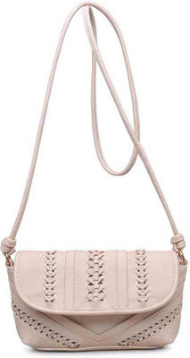 

Urban Expressions Women Casual Beige PU Sling Bag