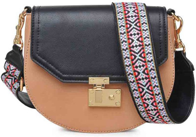 

Urban Expressions Women Casual Beige PU Sling Bag
