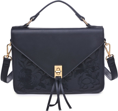 

Urban Expressions Women Casual Black PU Sling Bag