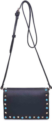 

Urban Expressions Women Casual Black PU Sling Bag