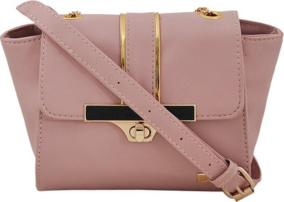 

Yelloe Women Casual Pink PU Sling Bag