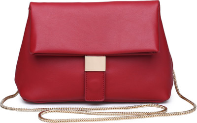 

Urban Expressions Women Casual Red PU Sling Bag