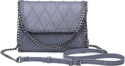 

Urban Expressions Women Casual Grey PU Sling Bag