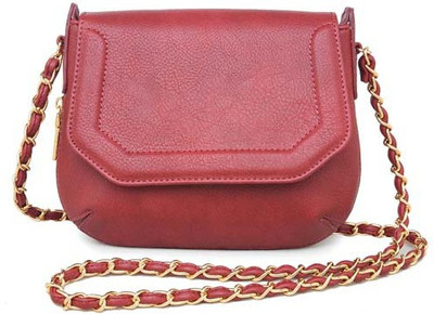 

Urban Expressions Women Casual Maroon PU Sling Bag