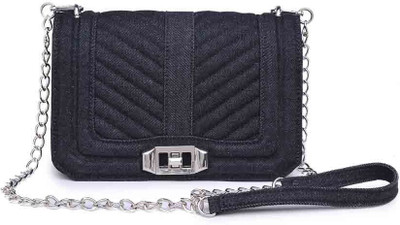

Urban Expressions Women Casual Black PU Sling Bag