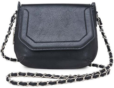 

Urban Expressions Women Casual Black PU Sling Bag