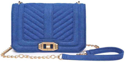 

Urban Expressions Women Casual Blue PU Sling Bag