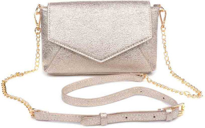 

Urban Expressions Women Casual Gold PU Sling Bag