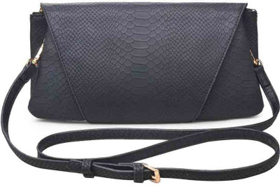 

Urban Expressions Women Casual Black PU Sling Bag